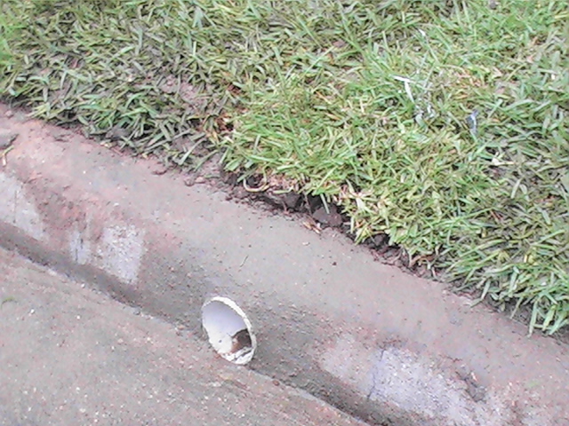 Bellaire drainage curb repair